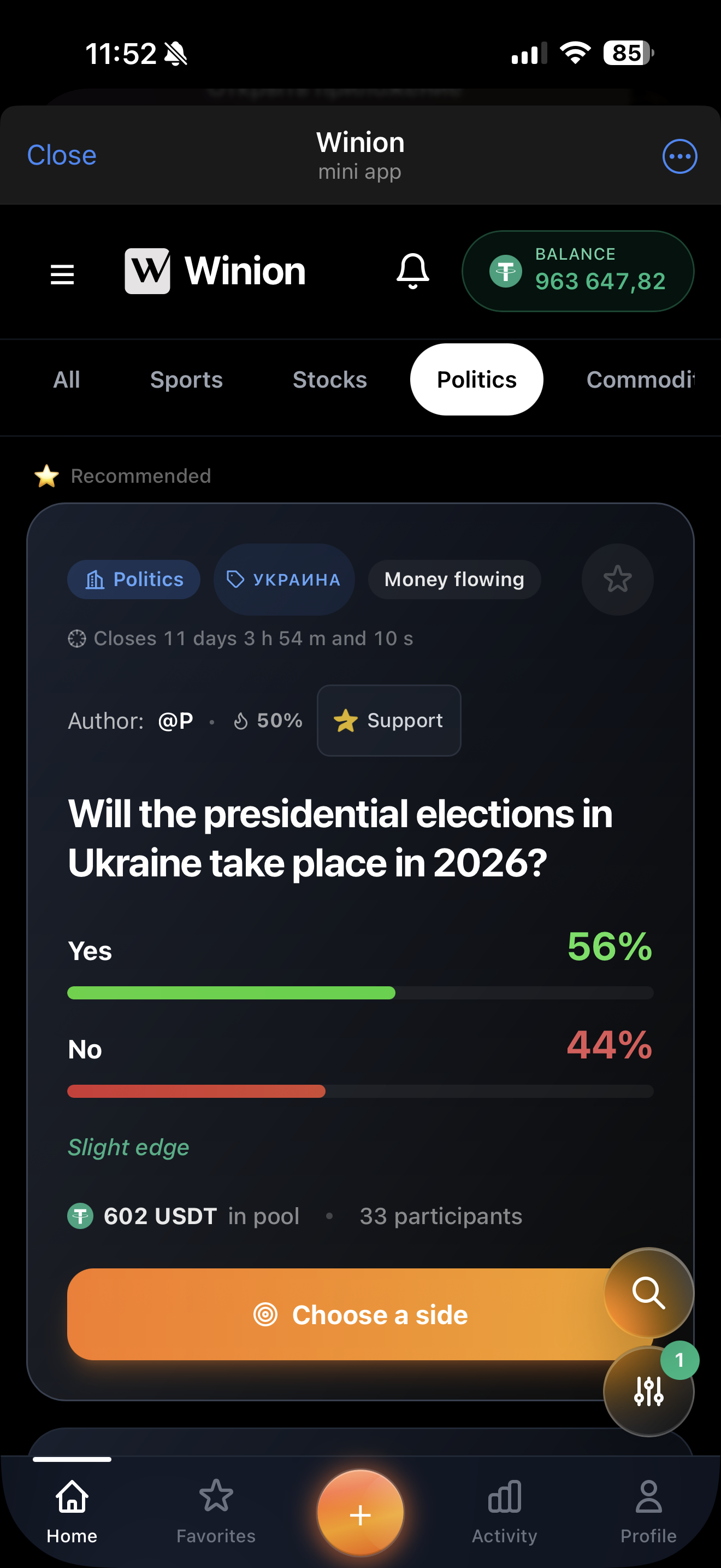Winion — Where Futures Get Priced gallery image