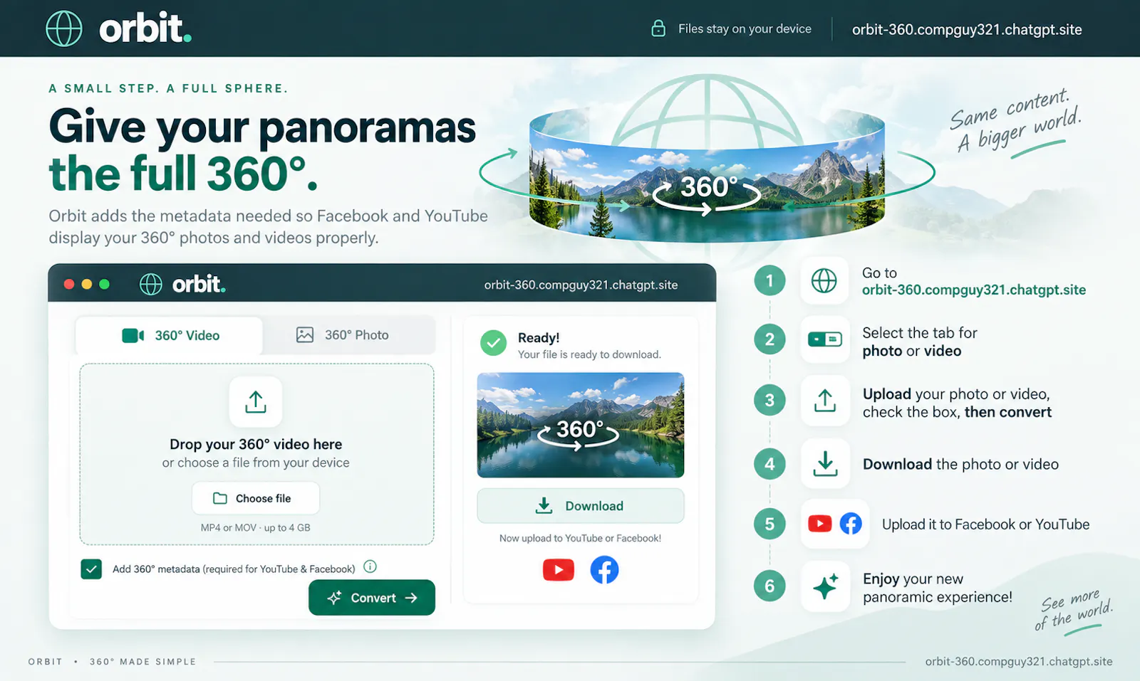 360º Photo Converter screenshot 1