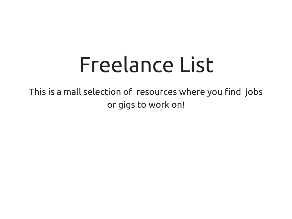 Freelance List gallery image