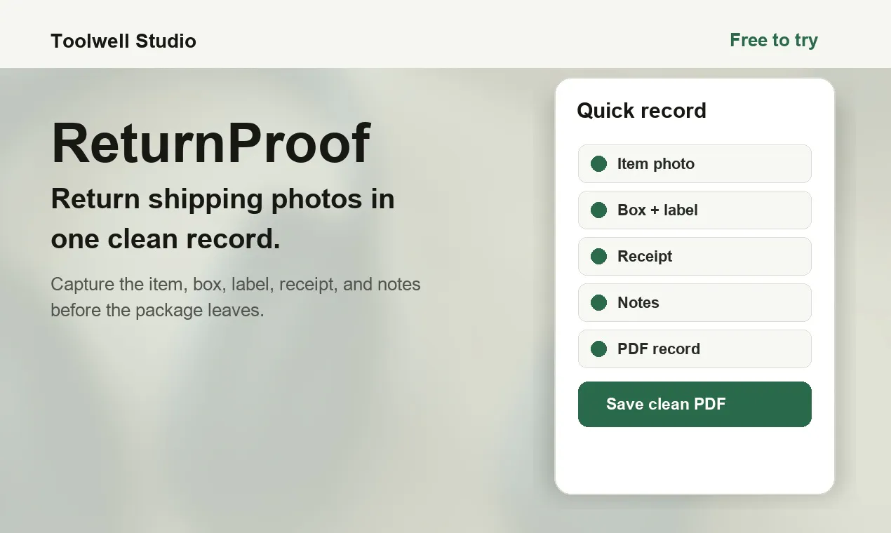 ReturnProof gallery image
