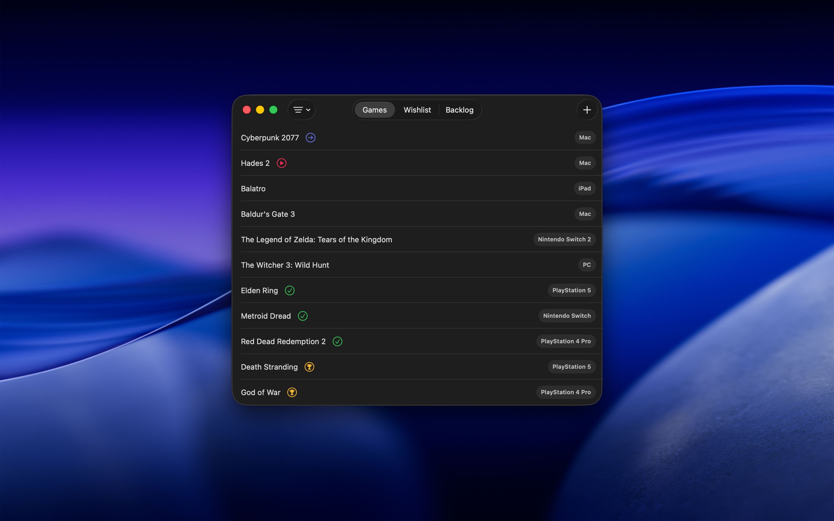 Game Menu gallery image