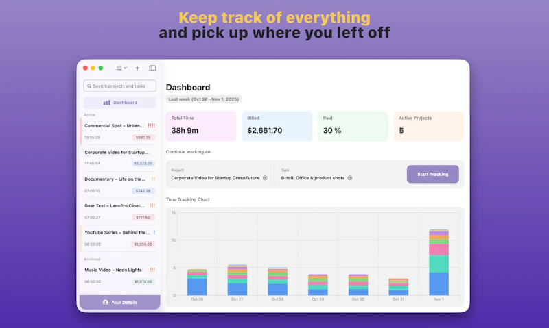 TimeBill screenshot 3