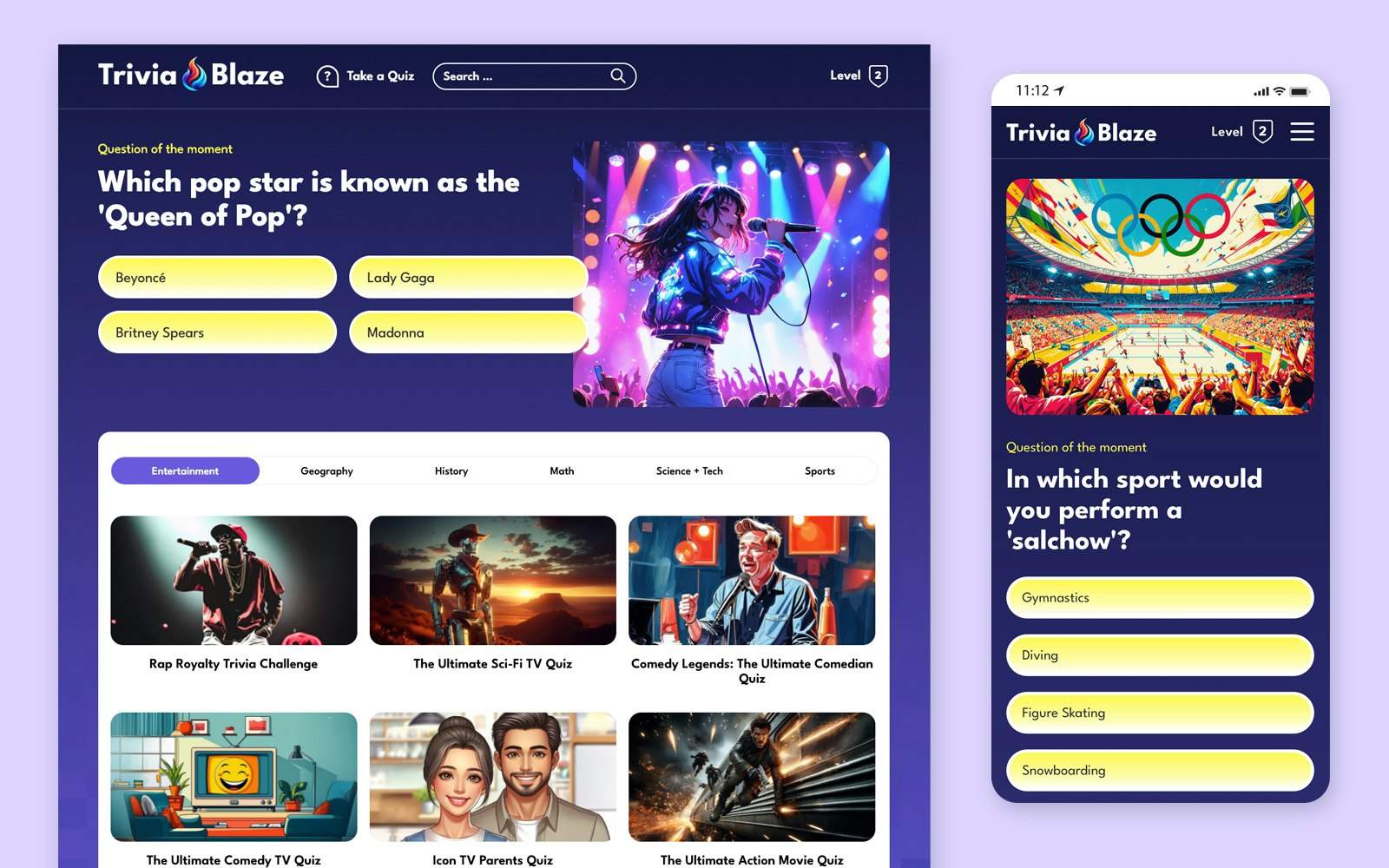 Triviablaze - Beyninizi test etmek için eğlenceli trivia medya 1