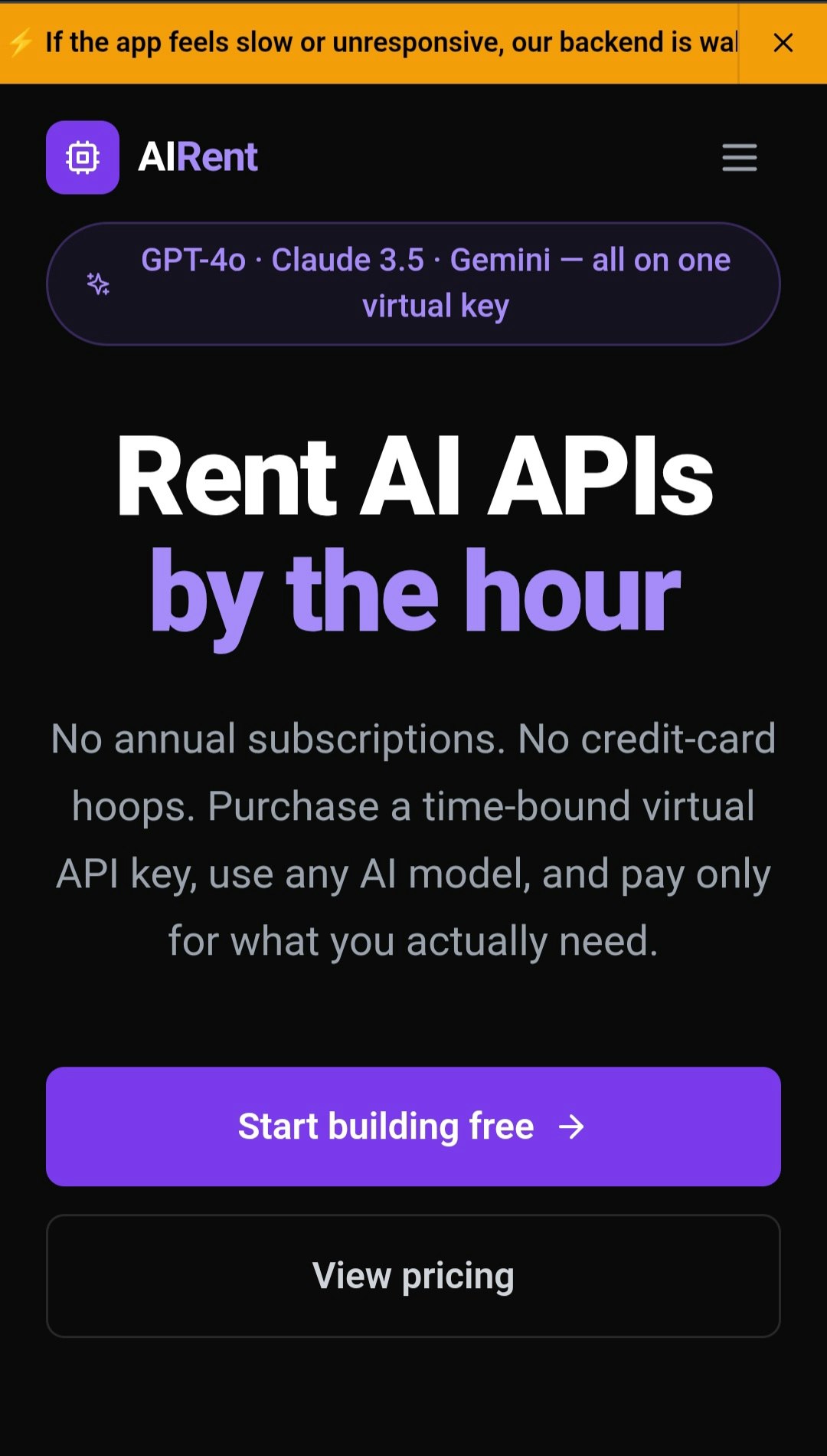 API on Rent gallery image