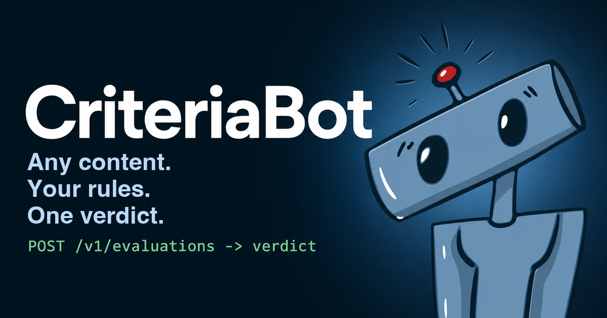 CriteriaBot gallery image