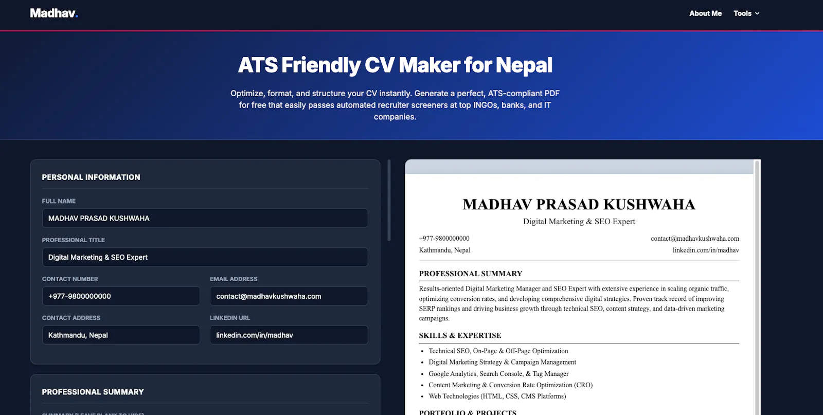 ATS Friendly CV Maker screenshot 2