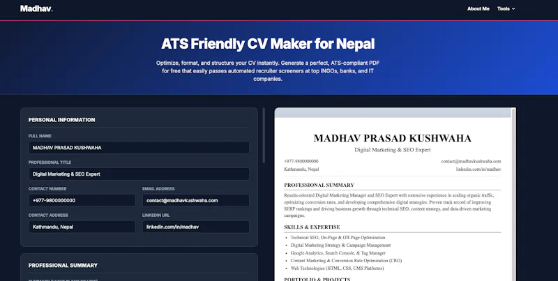 ATS Friendly CV Maker screenshot 2
