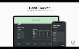 Notion Minimalist Habit Tracker media 1