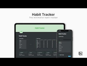 Notion Minimalist Habit Tracker gallery image