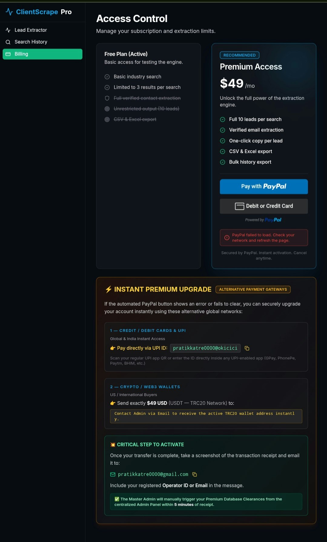 ClientScrape AI Pro gallery image