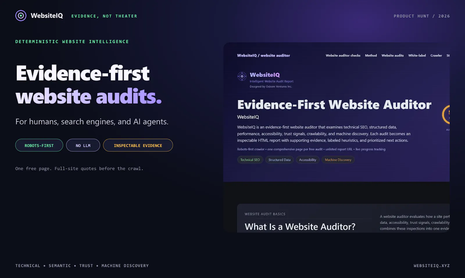 WebsiteIQ screenshot 1