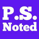 P.S. Noted logo
