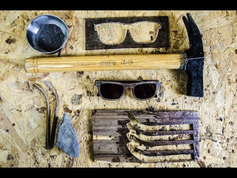 Sunglasses with volcanic stone shards gallery image