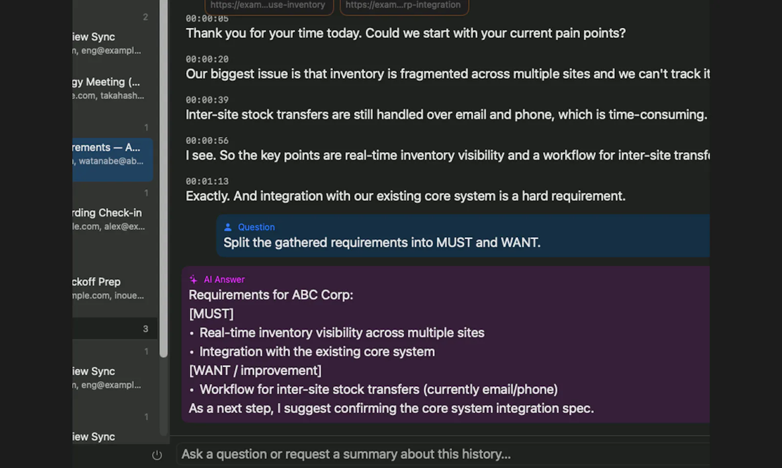 Meemo AI screenshot 2