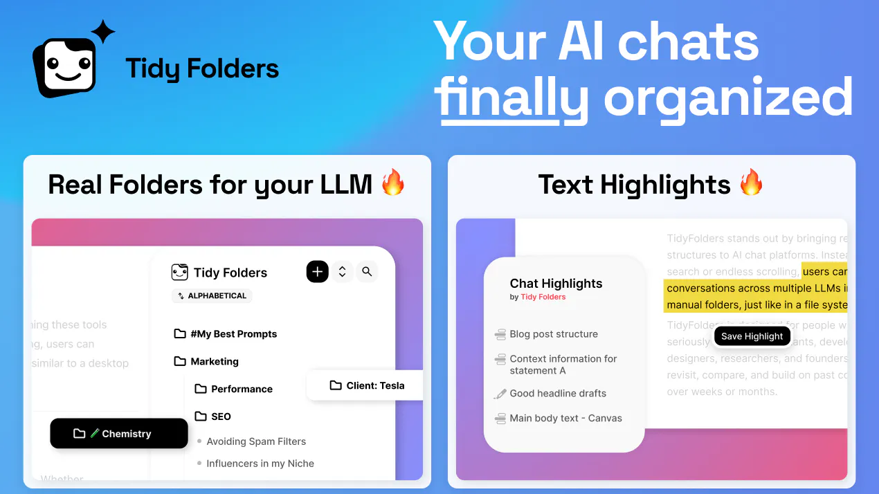 Tidy Folders product