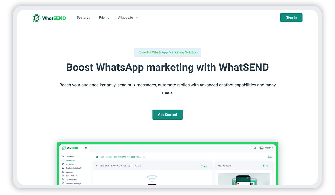 وسائط ماذا - حل قوي للتسويق WhatsApp 1