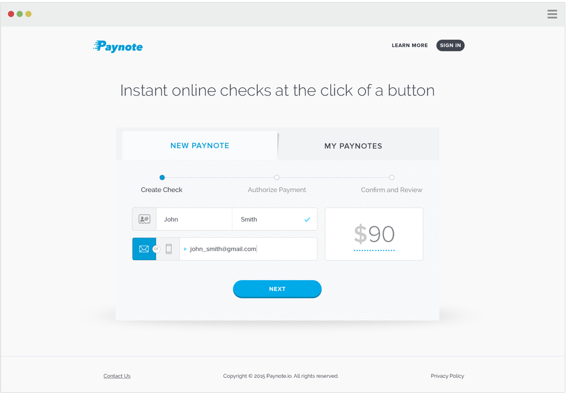 Paynote