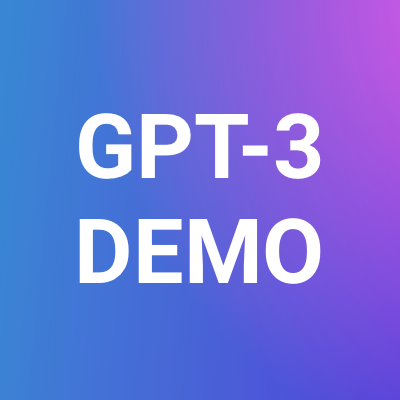 GPT-3 Demo