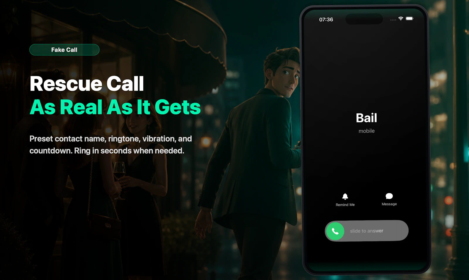 Bail: Fake Call Simulator screenshot 3