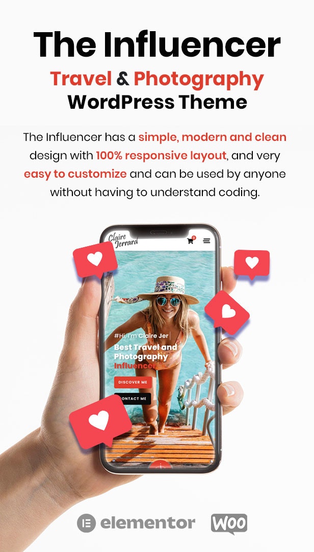 The Influencer WordPress elementor theme media 3
