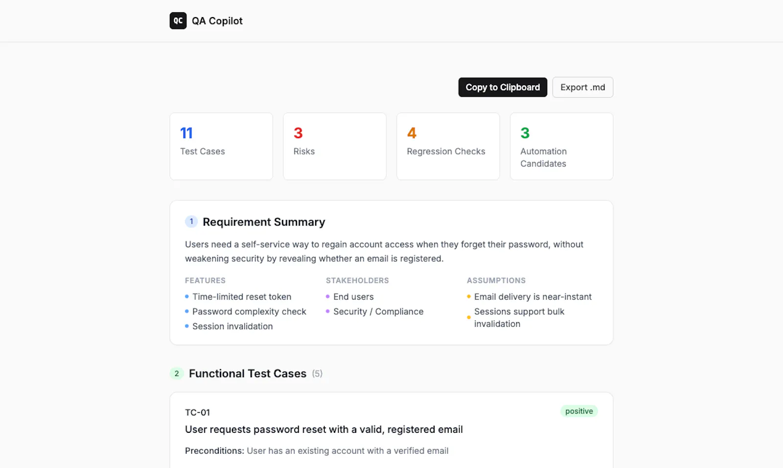 QA Copilot screenshot 5