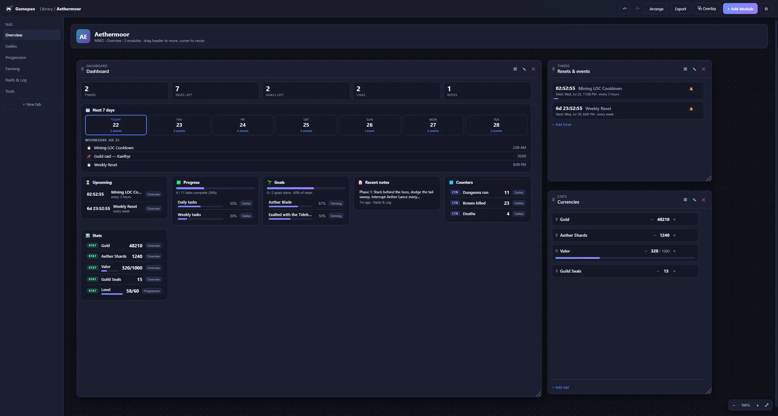 Gamepan screenshot