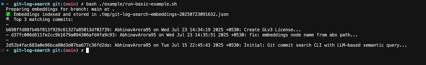 Talk To Your Git Blame - Git Log Search gallery image