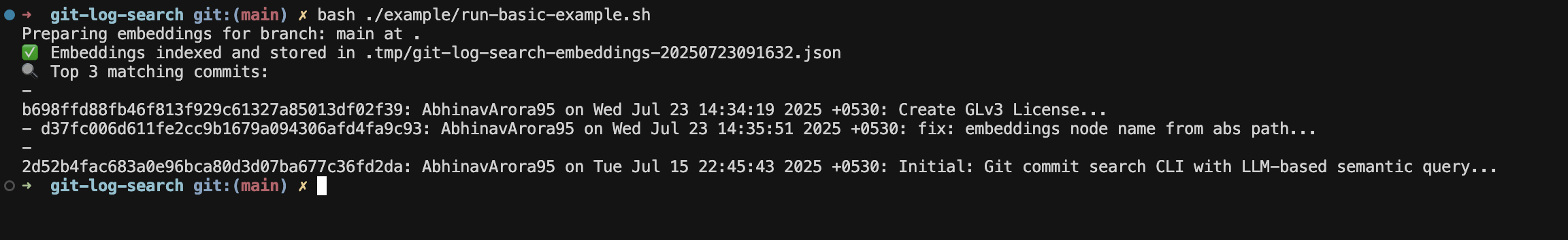Parla con la tua colpa git - GIT Log Search media 2