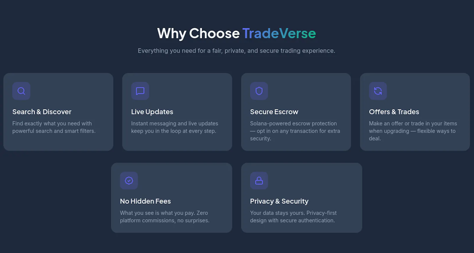 TradeVerse - P2P Marketplace screenshot 2