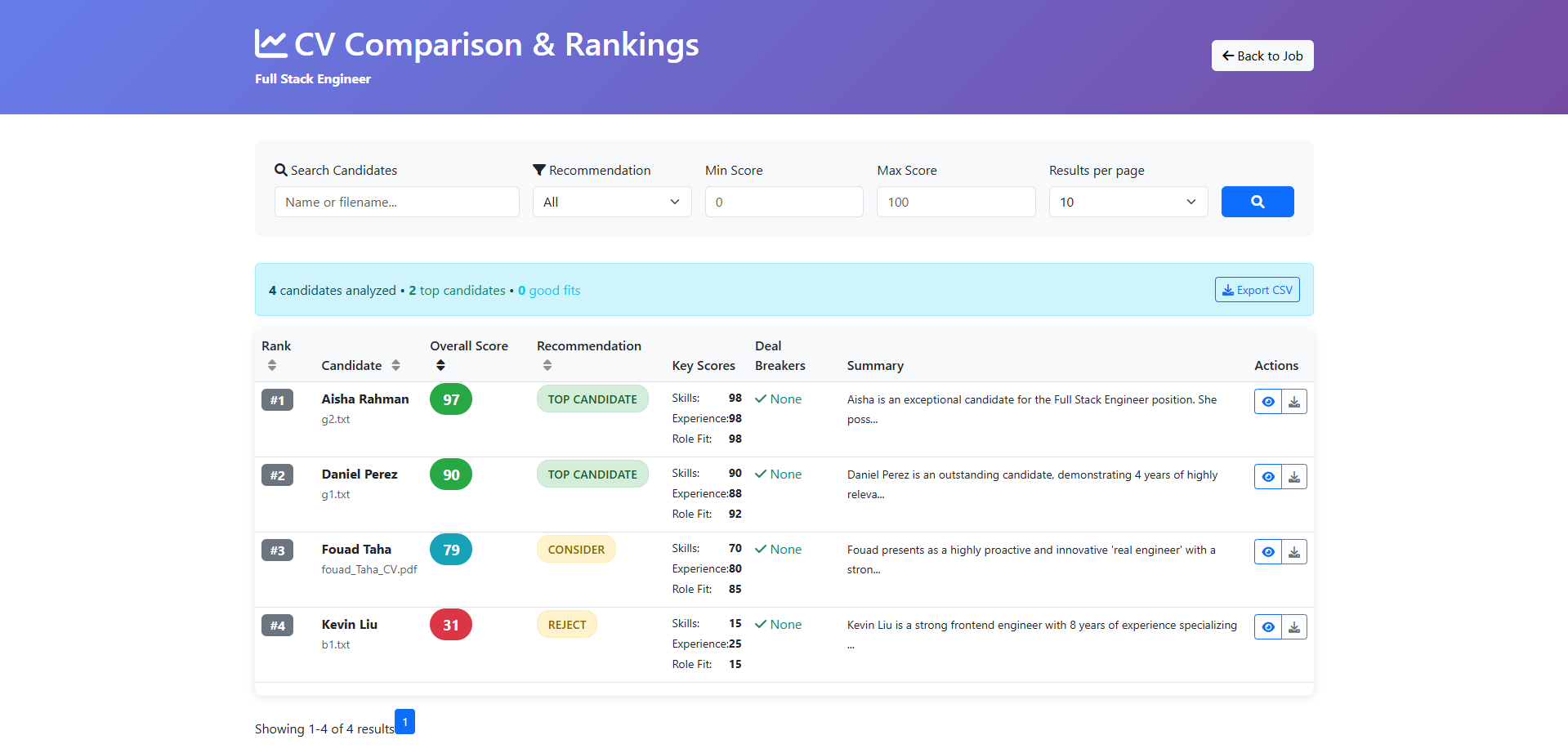 MatchPoint - AI Recruiting Platform - Screenshot 4 showing product features and functionality