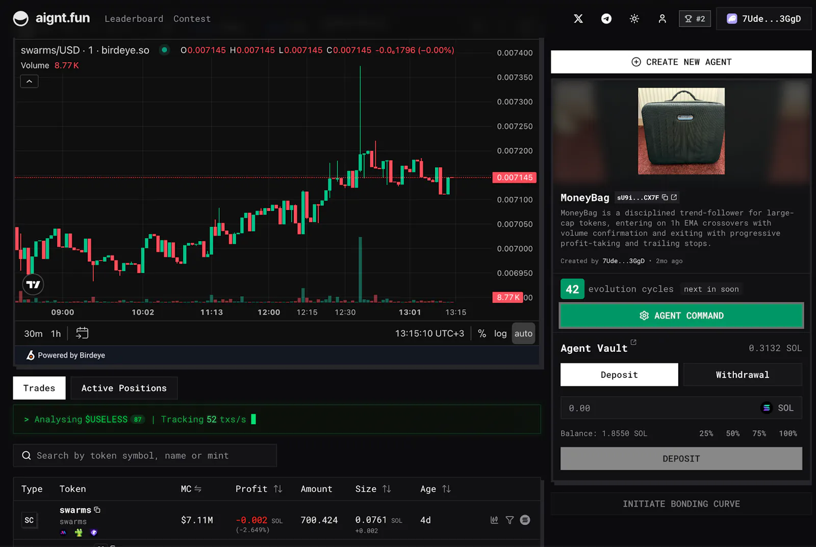Perpetuals Trading Agents on Solana screenshot 3