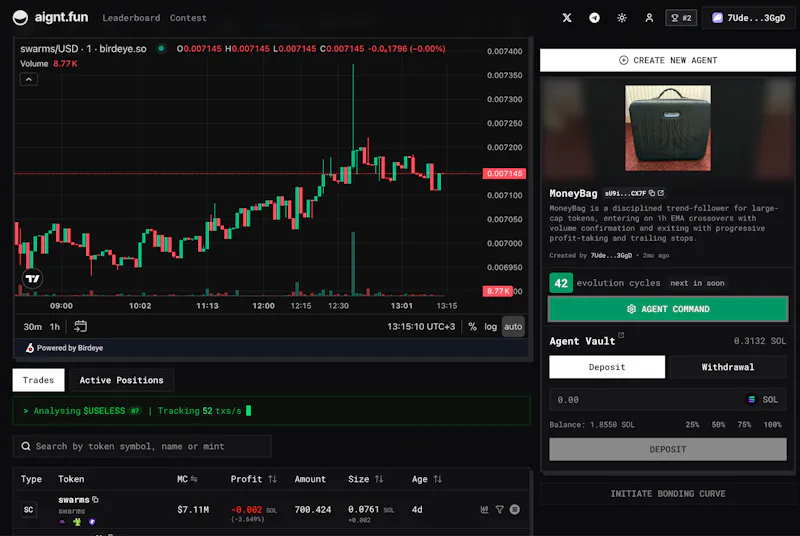 Perpetuals Trading Agents on Solana screenshot 3
