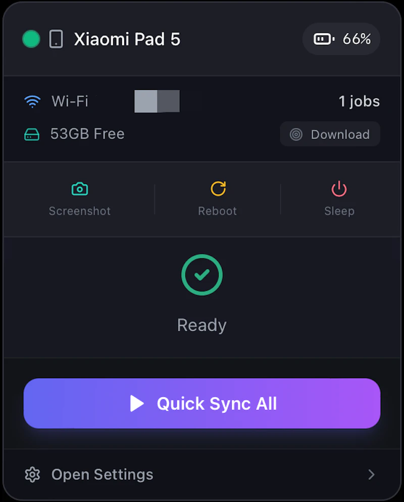 Hiyoko AutoSync screenshot 1