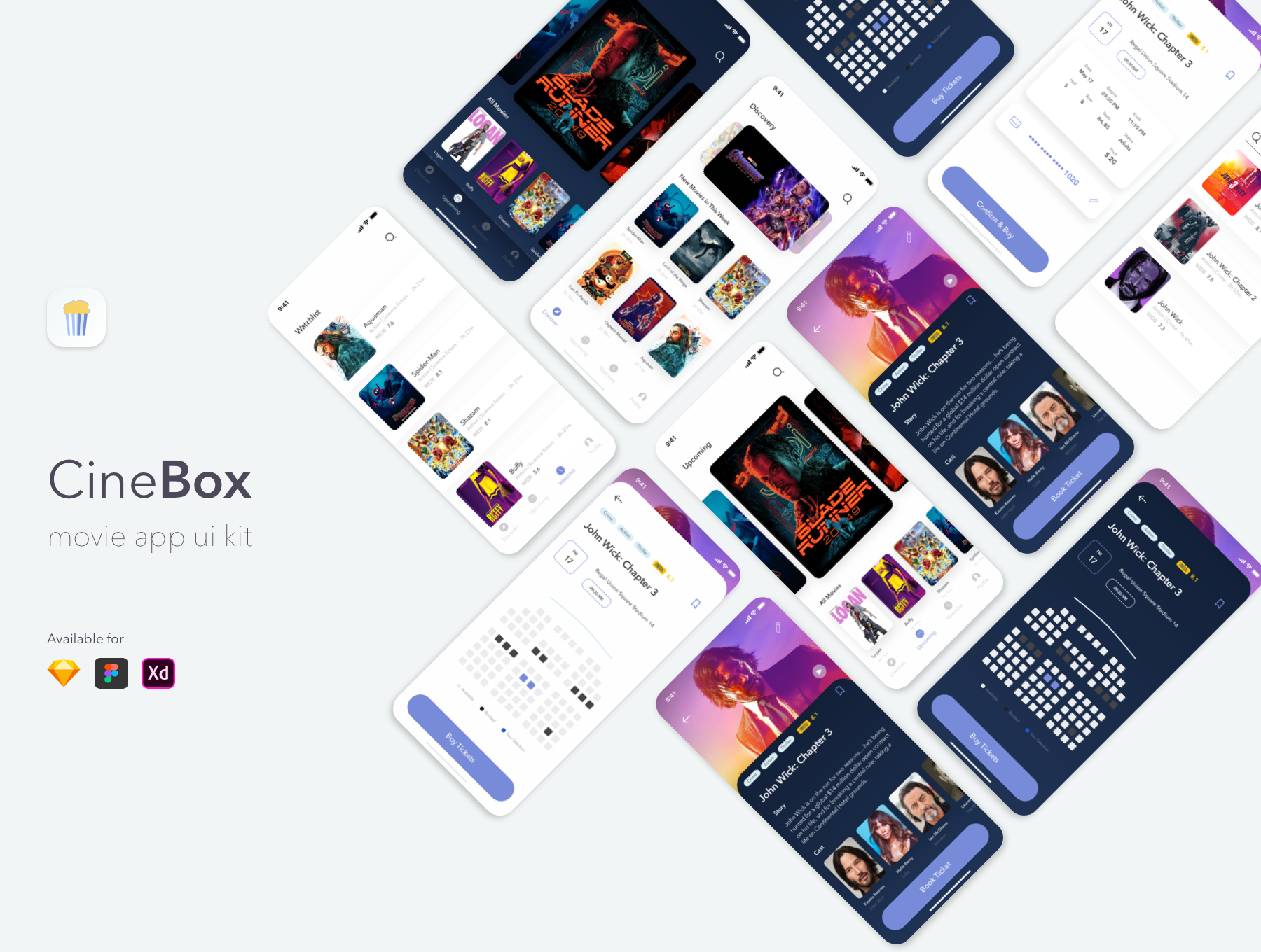 CineBox Movie App UI UX Kit gallery image