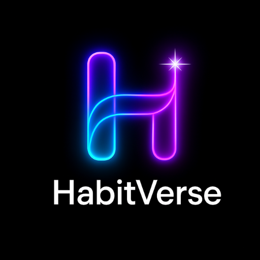 HabitVerse - Habit Tracker - Product Hunt launch logo and brand identity