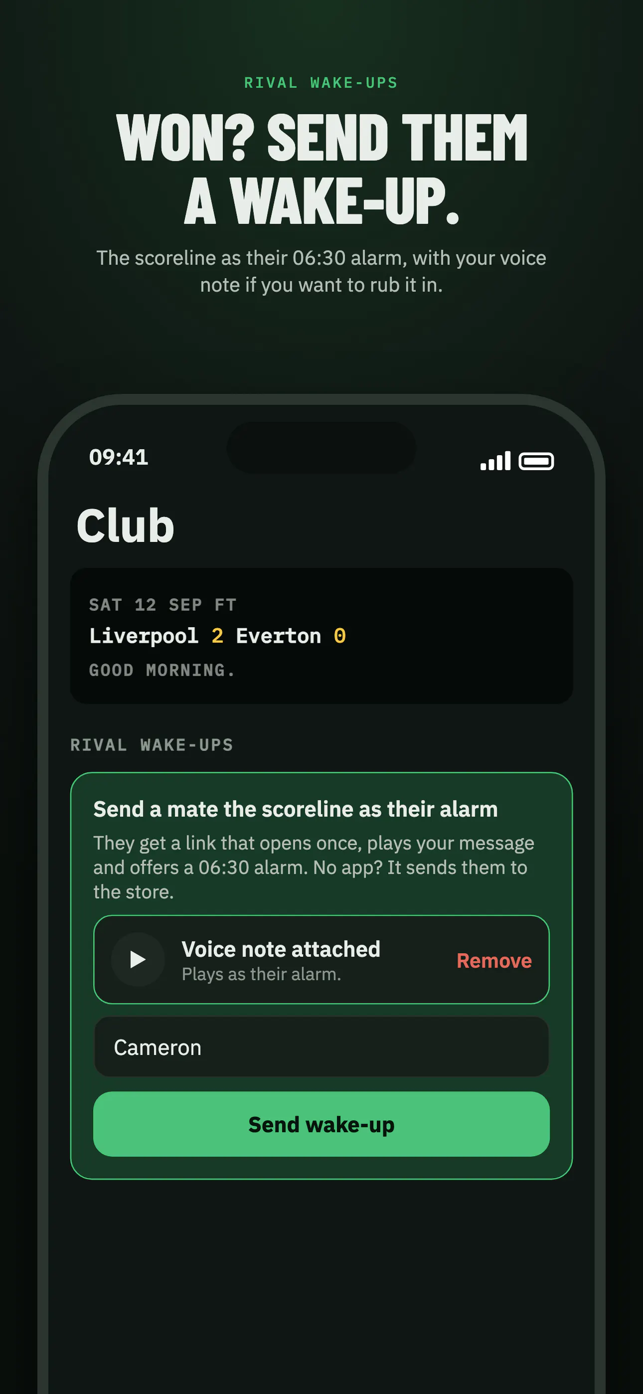 The Football Alarm Clock gallery image