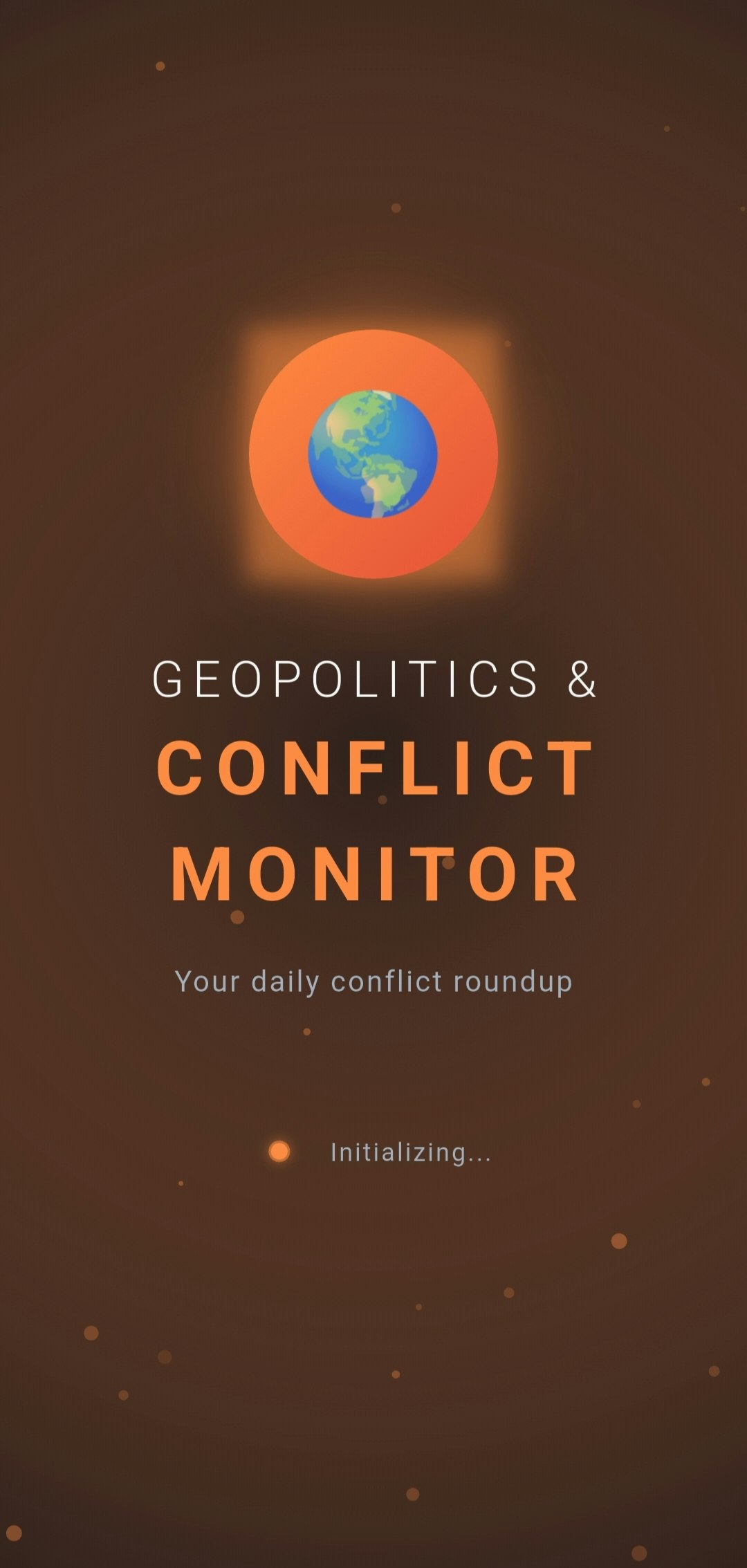 Geopolitics & Conflict Monitor - Main product screenshot demonstrating key features and user interface