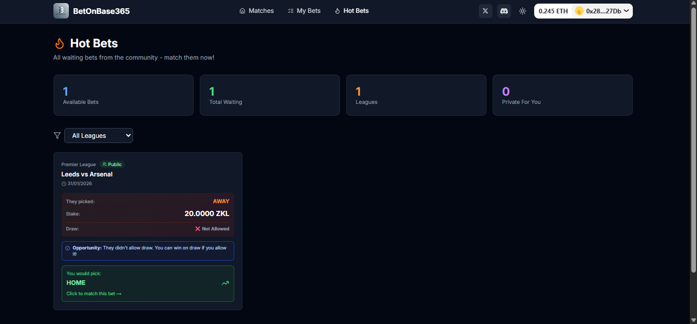 BetOnBase365 - Screenshot 4 showing product features and functionality
