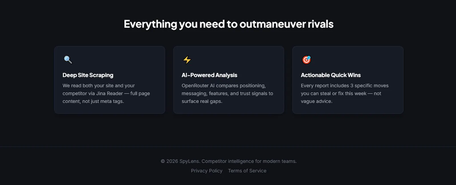 SpyLens — Competitor Intelligence screenshot 4