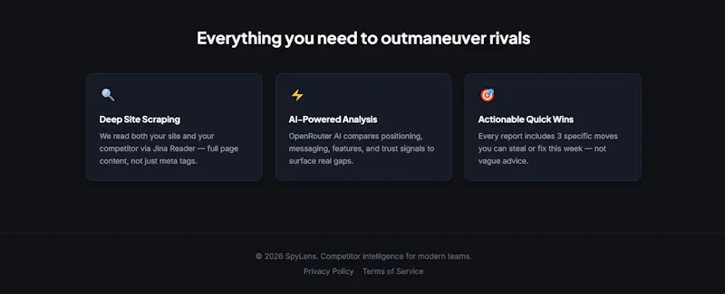 SpyLens — Competitor Intelligence screenshot 4