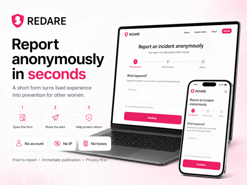 REDARE: Women Safety Alerts screenshot 2