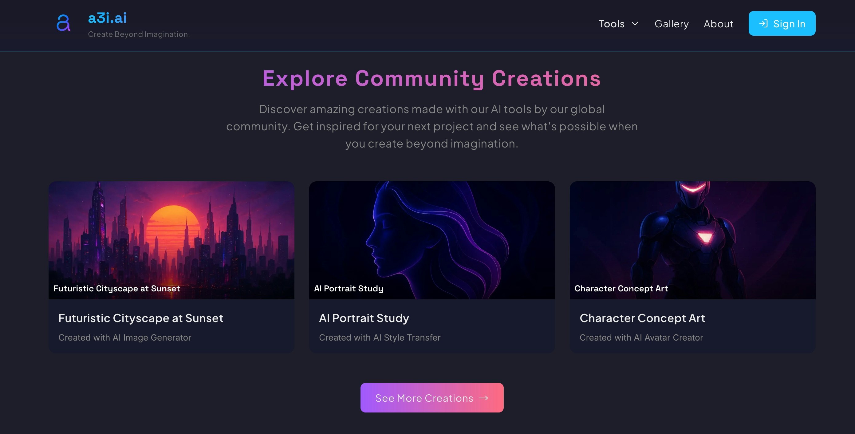 A3I.AI - AI Creation Hub - 짓다.즉각적인.시각화.a3i.ai는 그것을 쉽게 만듭니다. 미디어 3