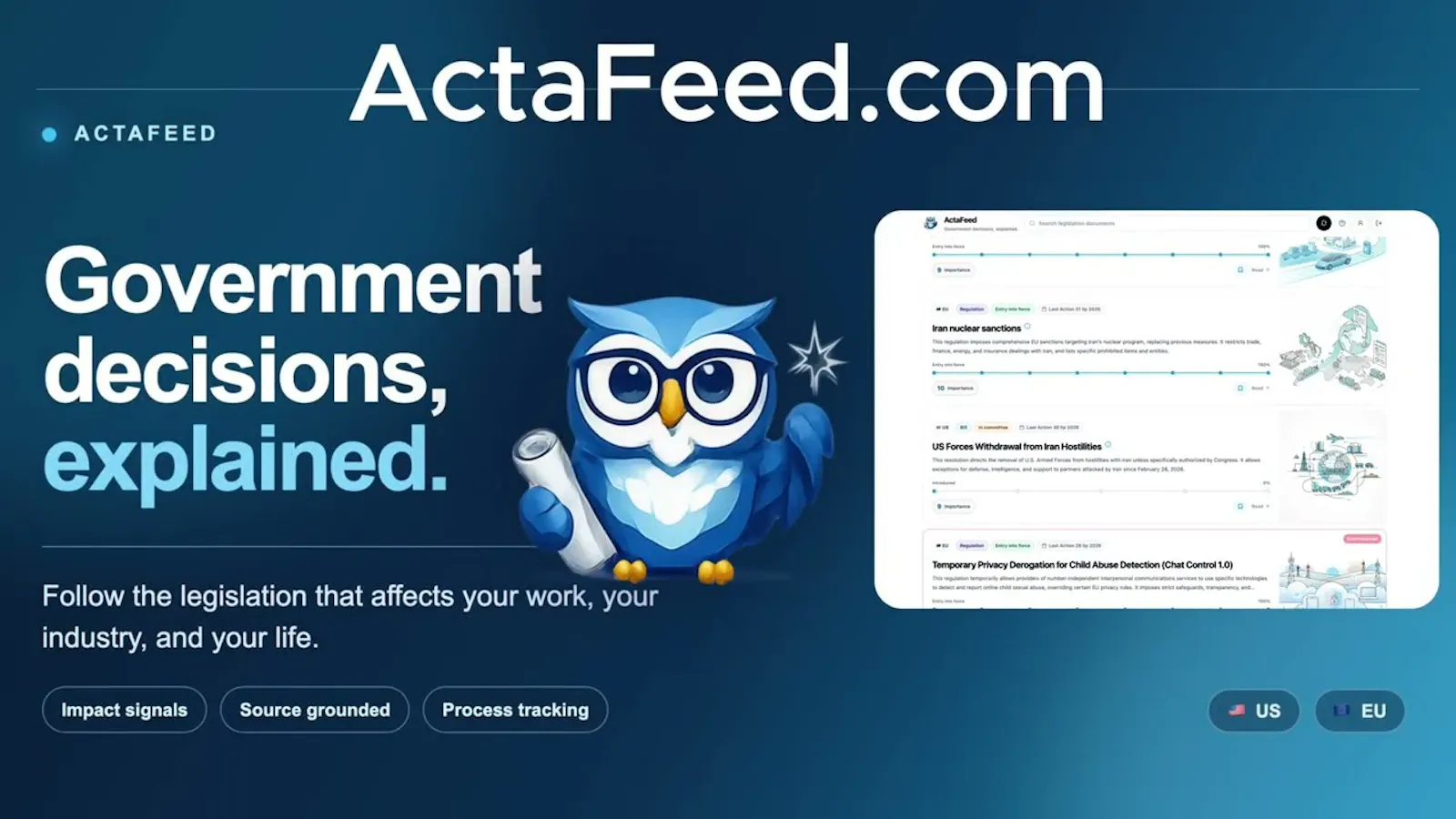 ActaFeed screenshot 1 (video preview)