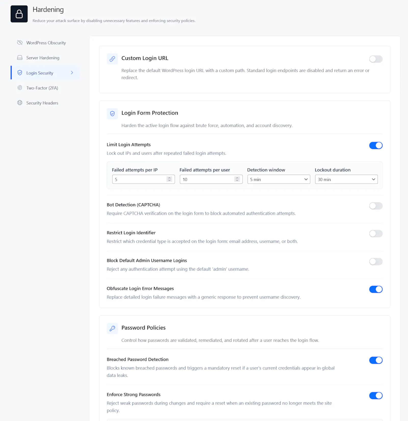 SiteFort – Modern WordPress Security screenshot 2