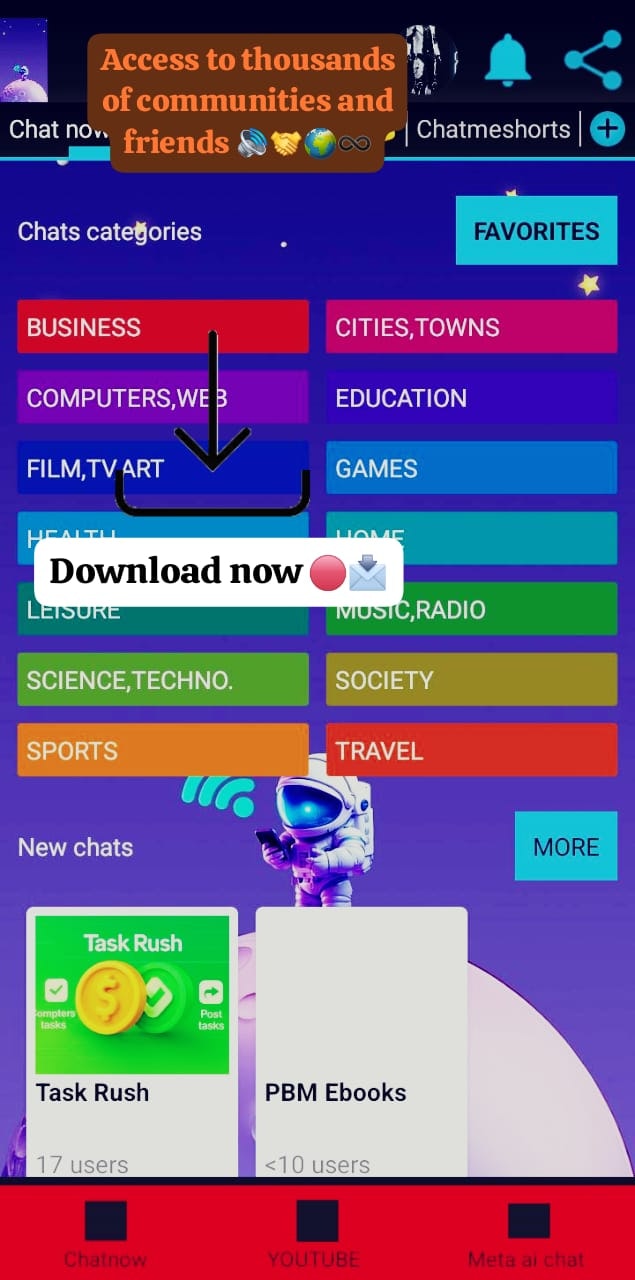 Media Chatme 2 - Chatme 2 "Satu aplikasi untuk YouTube, Spotify, Social, AI, & Chat." 7