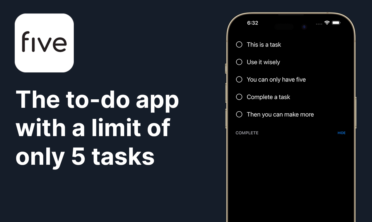 Cinco tareas - Conquistar al caos con solo 5 tareas permitidas, construidas para el TDAH media 2