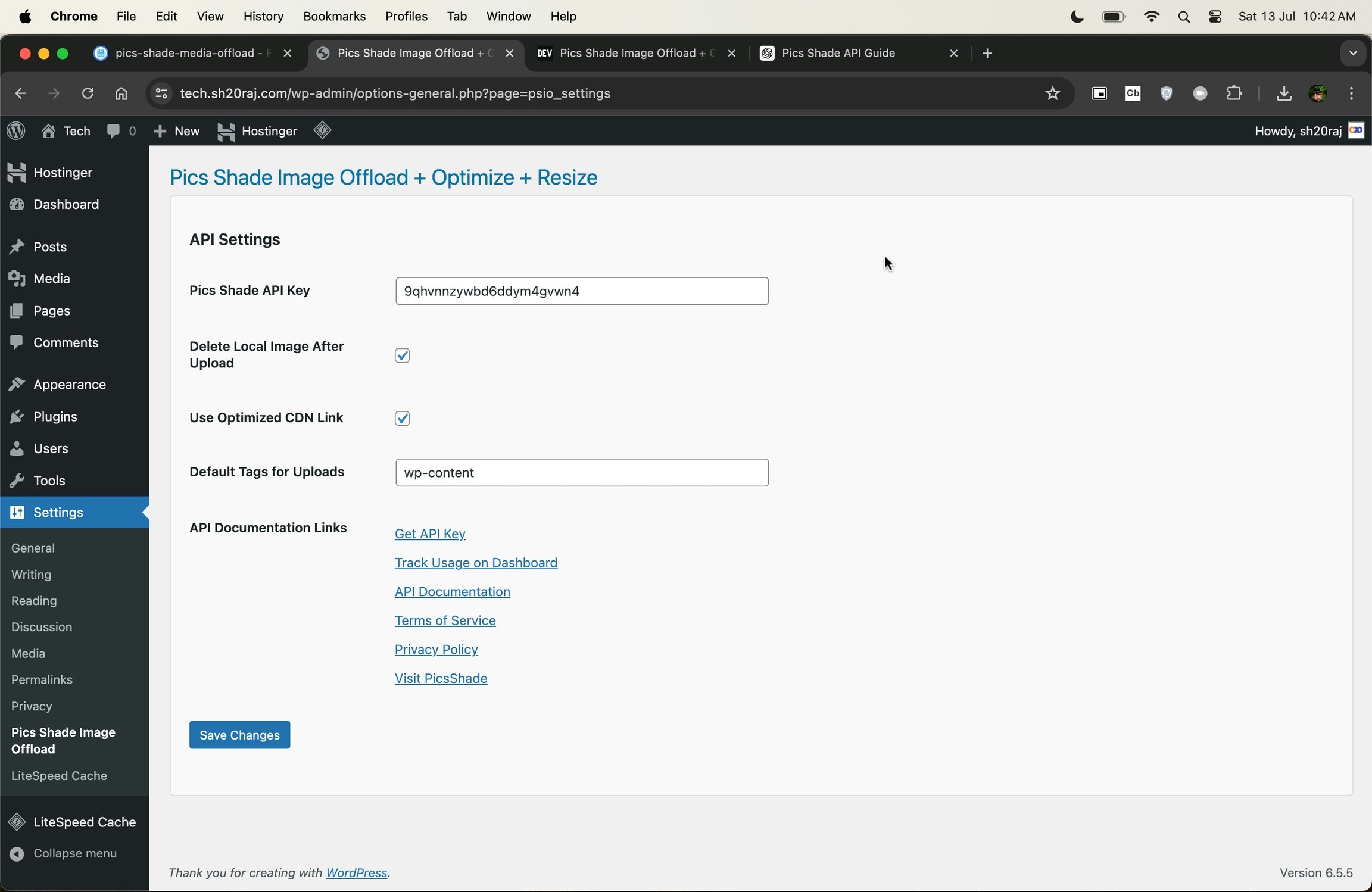 Media Pics Shade WordPress Plugin 1