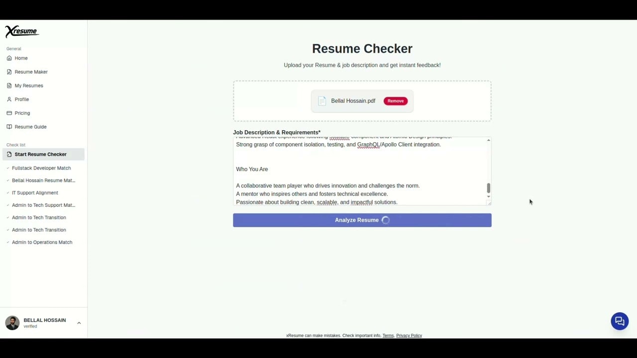xResume gallery image