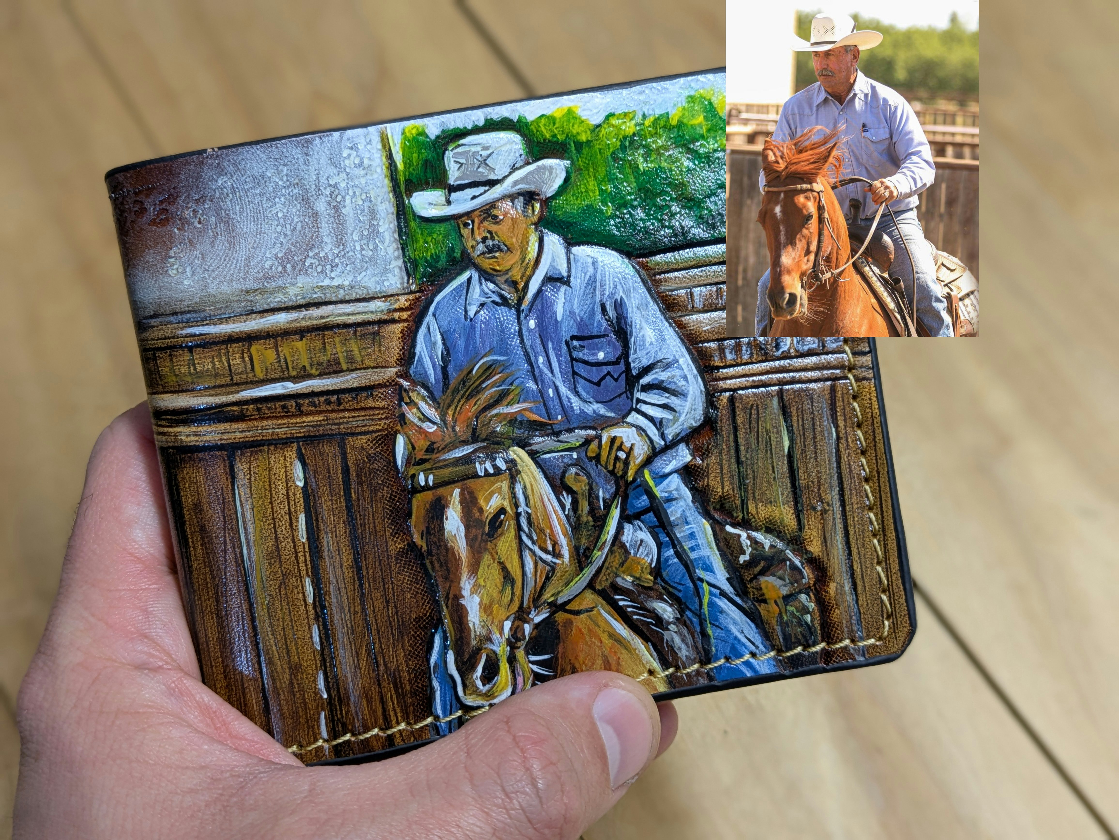 Theodoros Leather Wallet gallery image