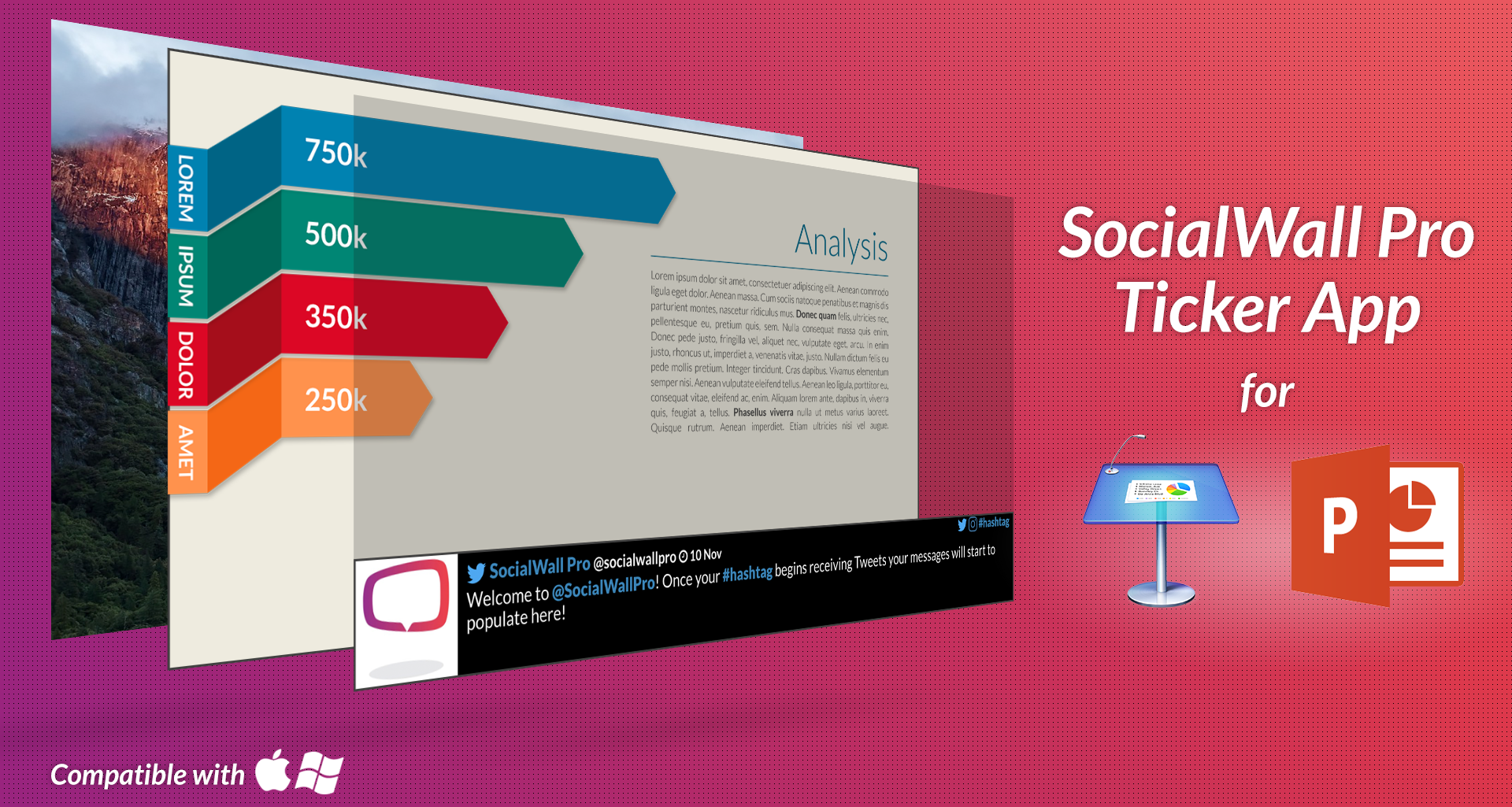 SocialWall Pro Ticker App gallery image